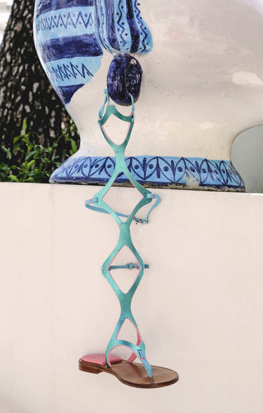 ARANKA SAFFIANO CELESTE - Ardemia Design